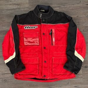 THOR MX PHASE RED MOTORCROSS RIDING JACKET YOUTH XL